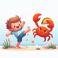 I was strolling down an ocean beach
when a crab came up to me
It said 