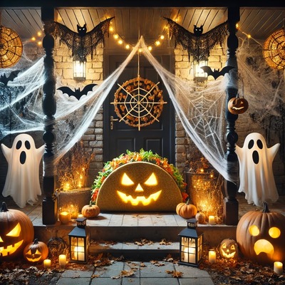 If your pumpkin were instead a taco
Would you carve it up for halloween?
Then place it on your big front porch
With a spooky candle to be seen?
Do you think the kids who trick or treat
Would pass on candy just to try
A tasty bite of that taco meat?
Then make it spicy so that they will cry
